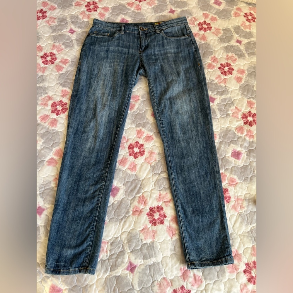 Blank NYC Medium Wash Blue Denim Skinny Low Rise Jeans Women’s Size 28